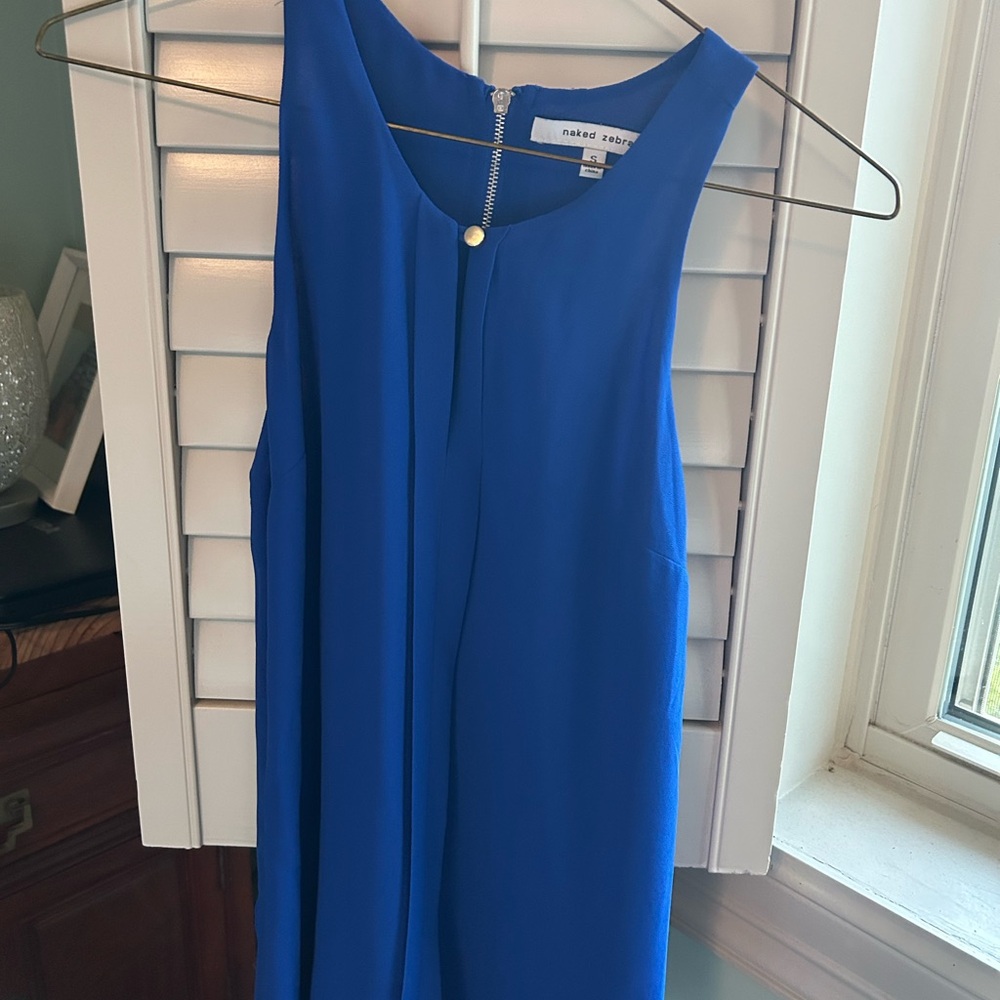 Naked & Famous Blue Sleeveless Dress